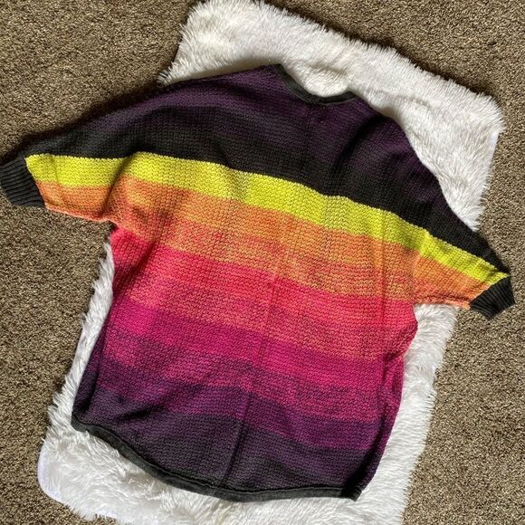 American Eagle Multi Color Sweater Cardigan Open Front NEW Women’s Size XXS - Picture 2 of 7